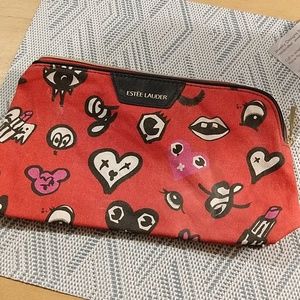 Estee Lauder Quentin Jones makeup pouch